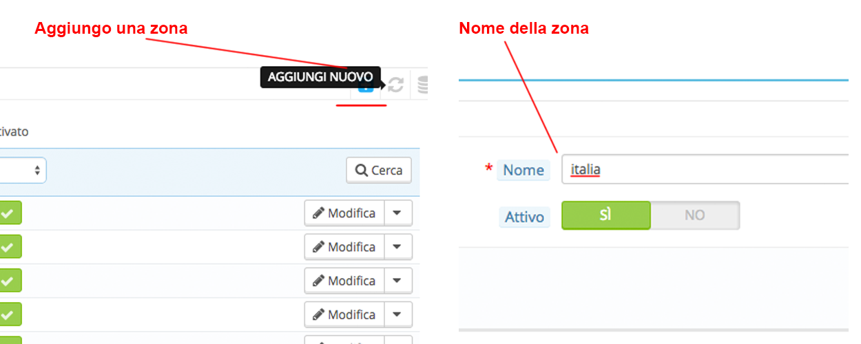 Nome zona prestashop agenzia certificata