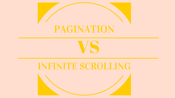Infinite scrolling vs pagination ux ecommerce