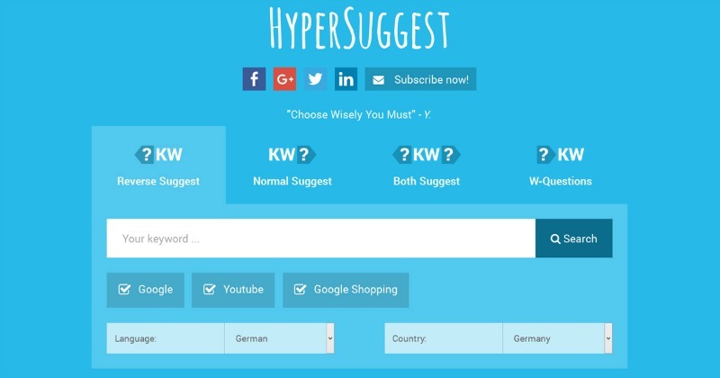 Hypersuggest seo tool