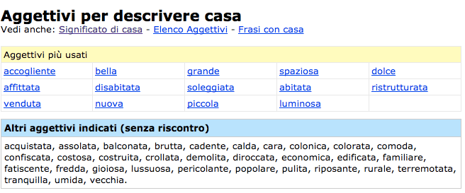 Trova nuovi aggettivi 